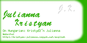 julianna kristyan business card